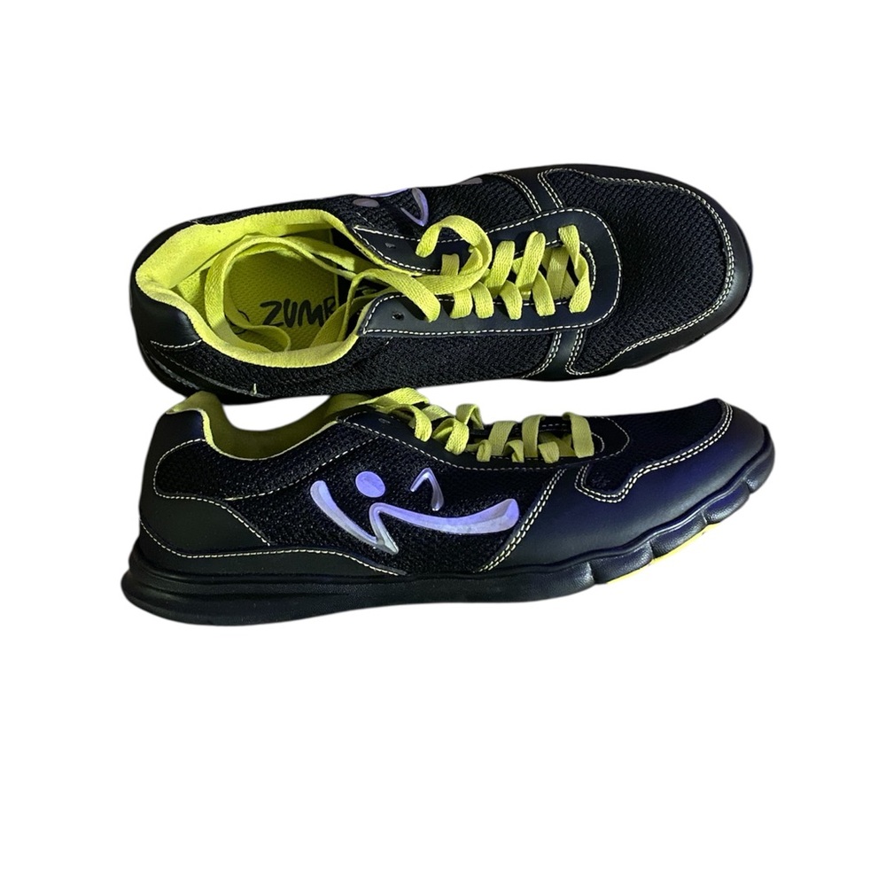 Zumba Black and Yellow Athletic Shoes
